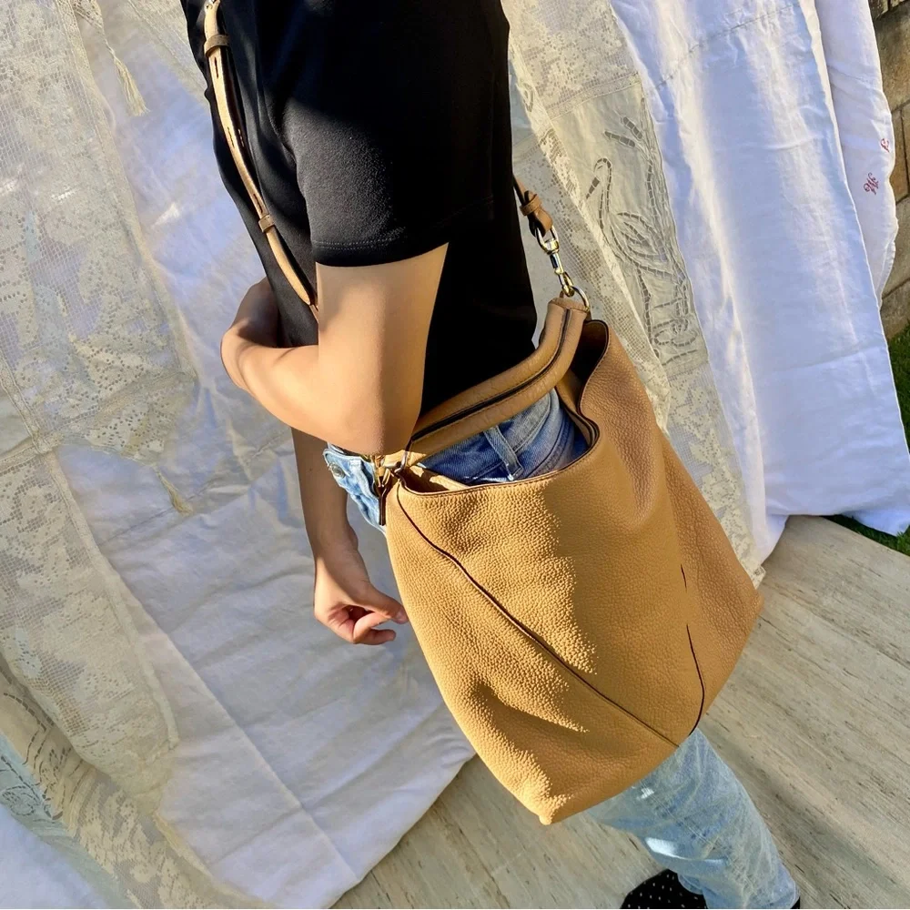 Rebecca Minkoff Pebble Leather Hobo Shoulder Crossbody Bag